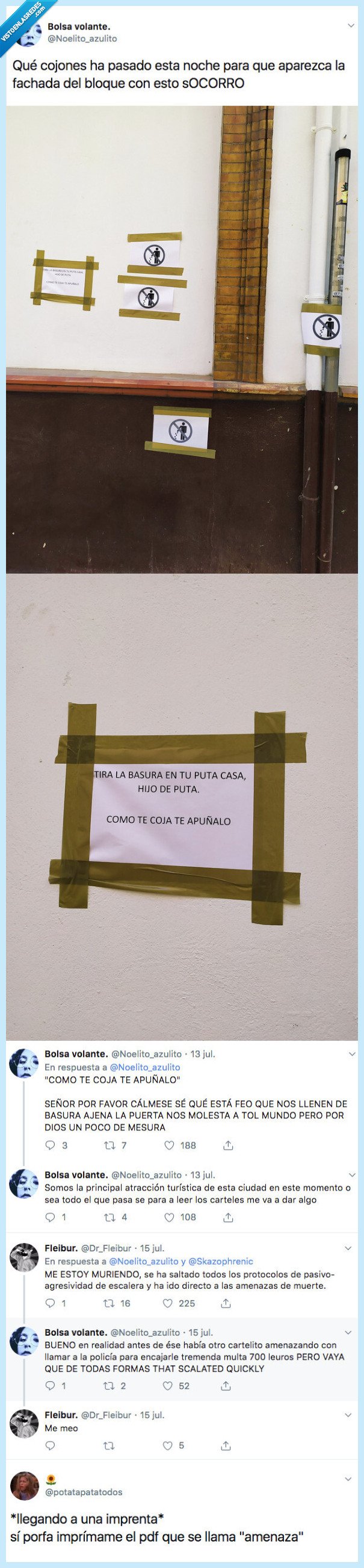 volante,ira,vecino,amenaza