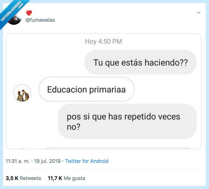 señoría,hacer,educacion primaria,repetir
