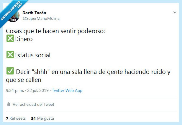 poder,dinero,estatus,callar