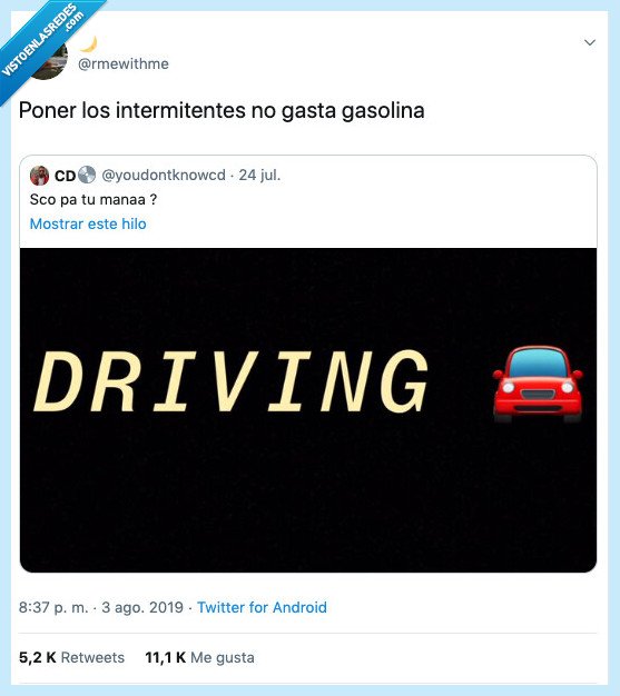 intermitentes,poner,conduci,sco pa tu manaa