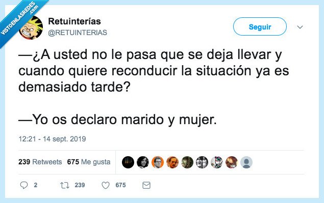 boda,reconducir situación,tarde