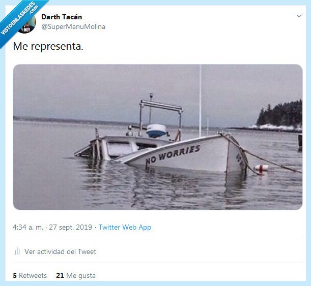 representa,hundimiento,sin preocupaciones