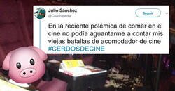 Enlace a Ejemplos de los cerdos que tienen que sufrir los trabajadores de los cines, la gente da bastante grima, por @Cuadrupedia