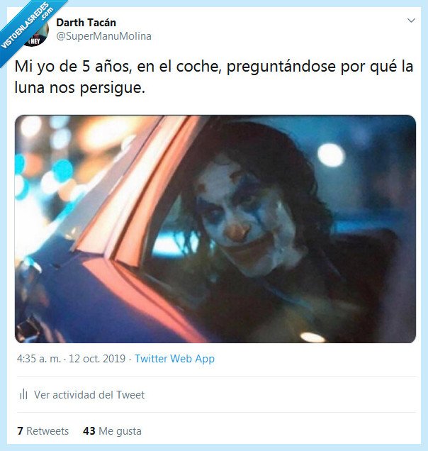 luna,joker,perseguir,coche