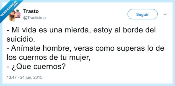 cuernos,mujer,depresión