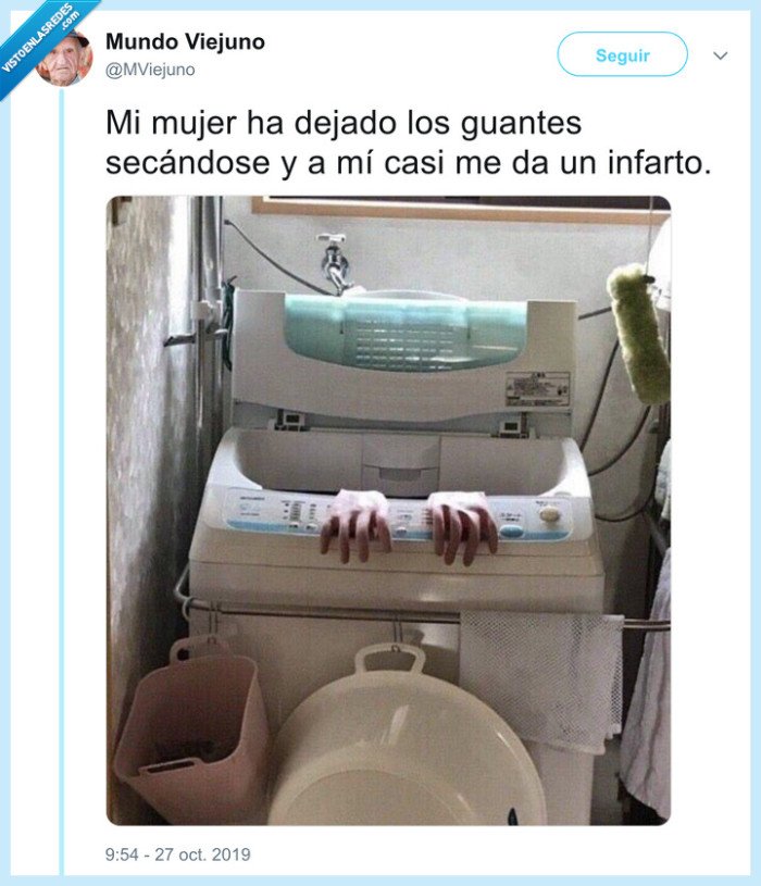 guantes,lavadora,halloween