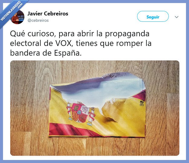 vox,bandera,propaganda,romper,España