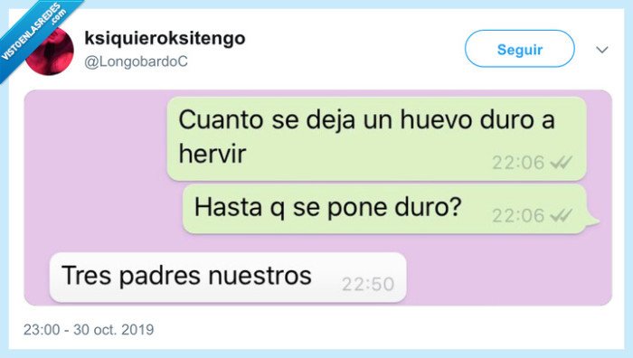 huevo duro,padre nuestro,hervir