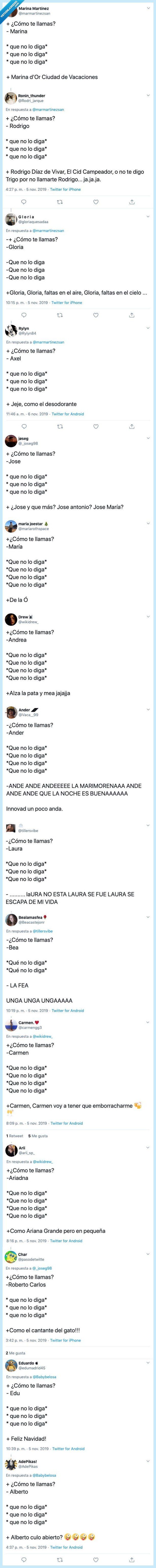 nombre,cliché,estereotipo,marina,maria,alberto