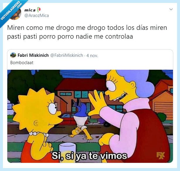 simpson,homer,mirar,madre,drogas,ver,aparentar