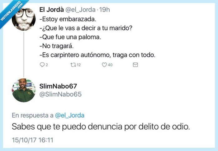 autonomo,carpintero,delito de odio