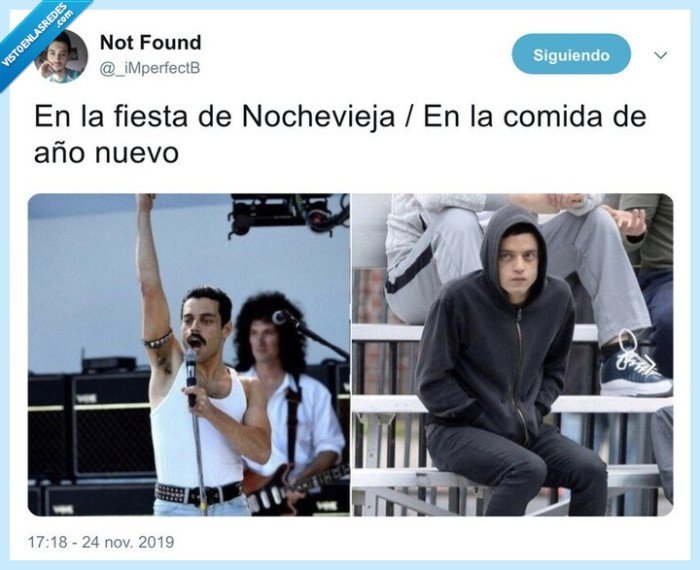 mr robot,freddie mercury,dia 1,resaca,nochevieja