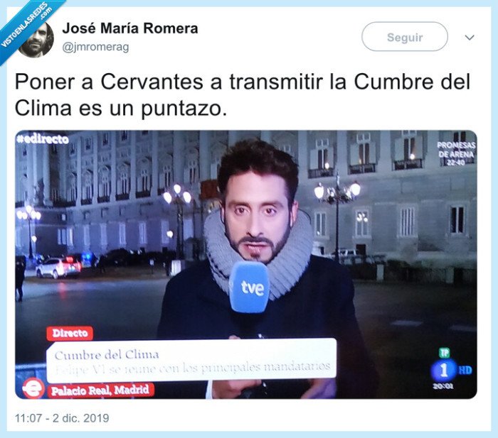 presentador,bufanda,cervantes