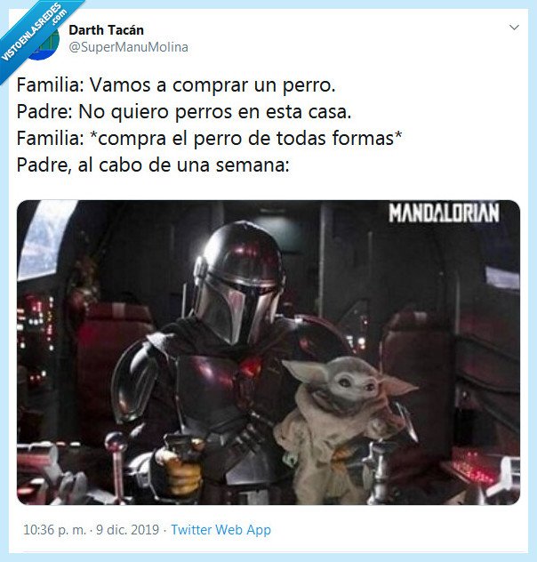 perro,familia,padre,baby yoda