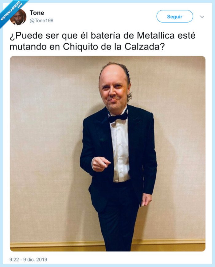 chiquito de la calzada,bateria,metallica