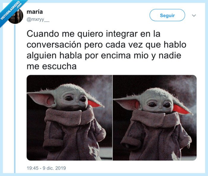 conversación,baby yoda,interrumpir