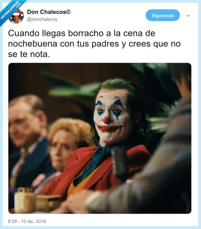 joker,cena,navidad,borracho