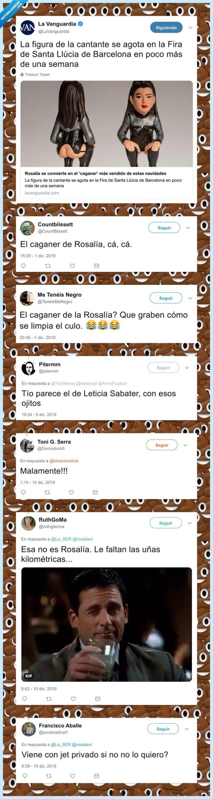 rosalía,caganer,figura,agotado