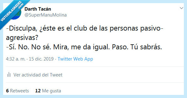 agresivo,pasivo,club