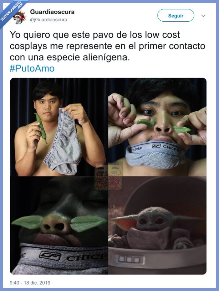 lowcost cosplay,baby yoda