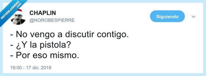 pistola,hablar,palabras