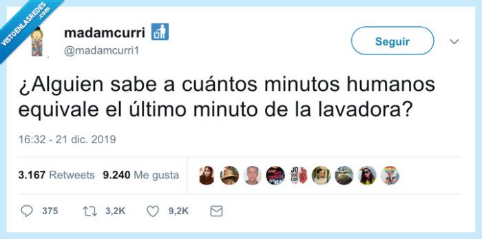 lavadora,último minuto,eterno