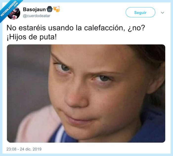 greta thunberg,cambio climático,calefacción
