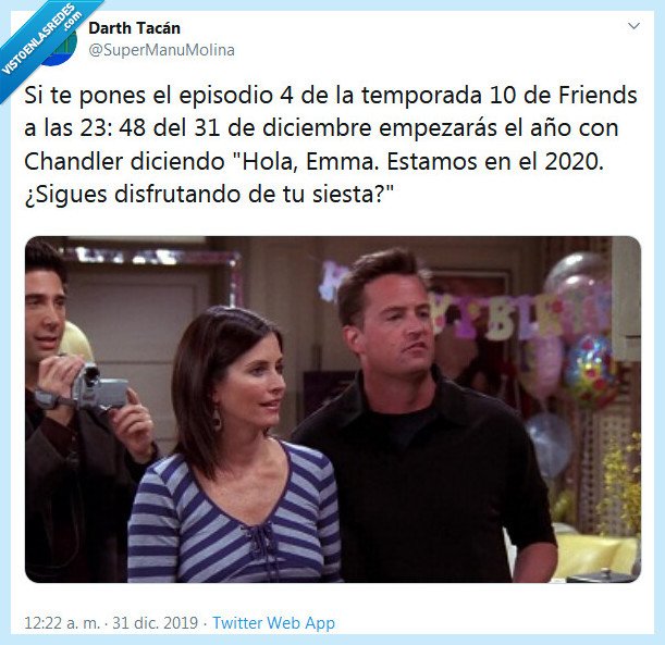 firends,nochevieja,año nuevo,chandler