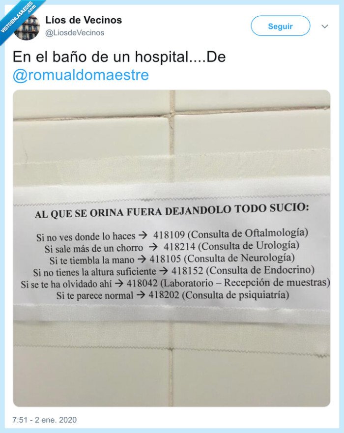 535391 - Mientras tanto, en un hospital cualquiera, por @LiosdeVecinos