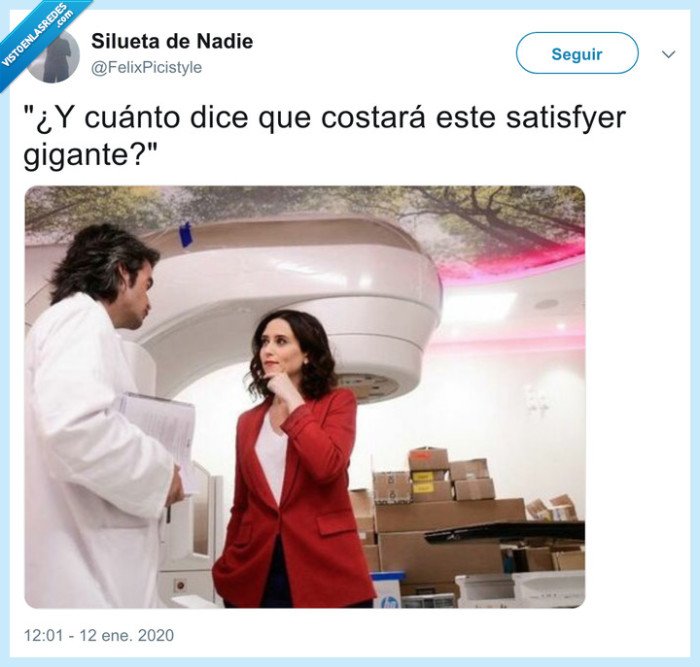 Ayuso,satisfyer,medicina,precio