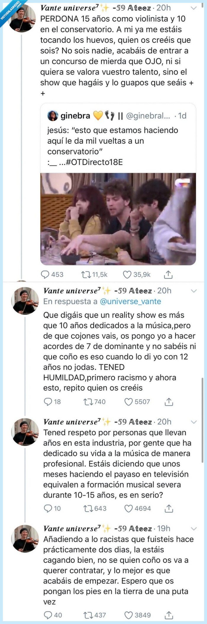 ot,música,conservatorio,jesús,zasca,violín,ni idea tienen