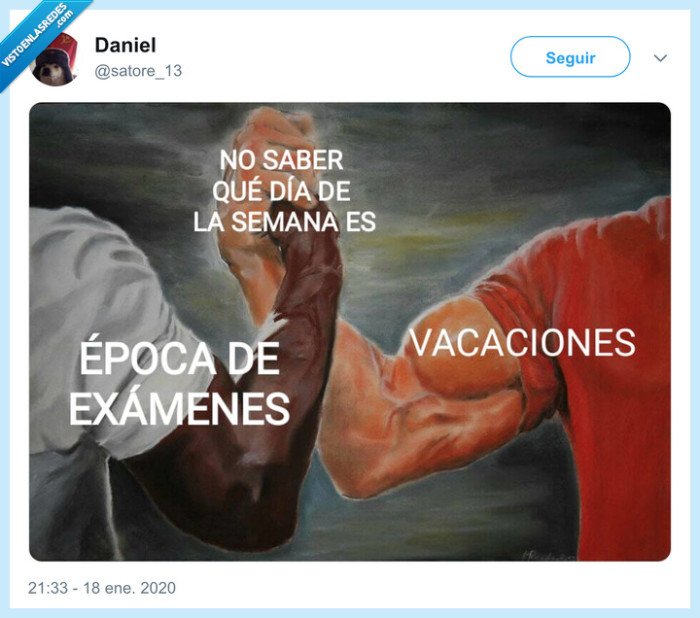 vacaciones,noción del tiempo,estudiar,exámenes