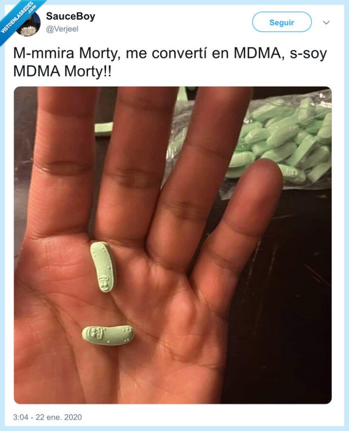 pastilla,mdma,rick & morty