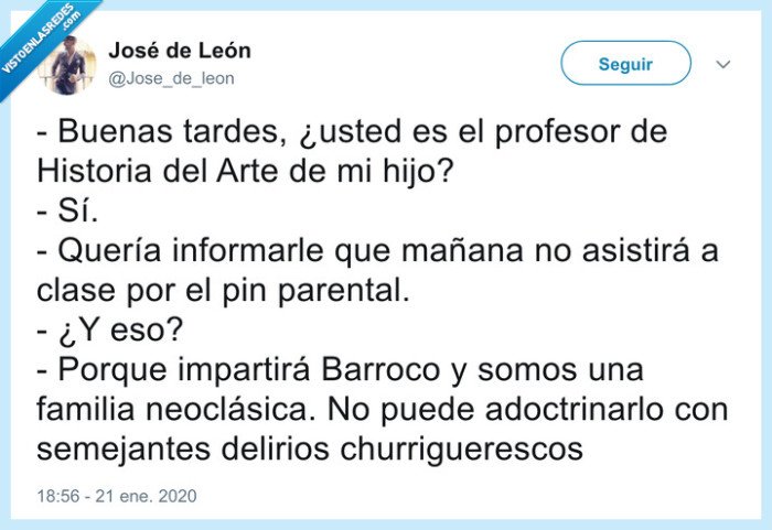 barroco,neoclásico,pin parental