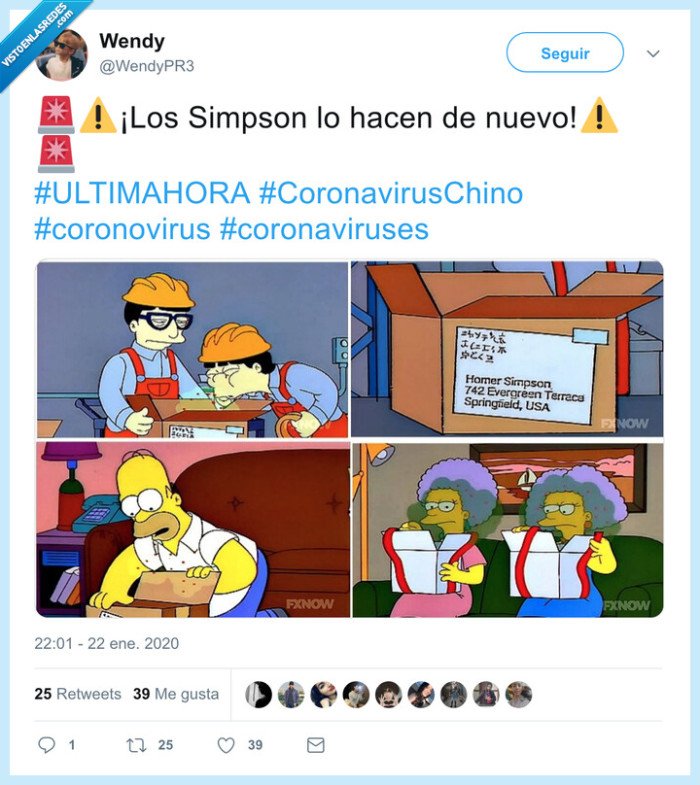 coronavirus,apocalipsis,virus,simpson,predecir