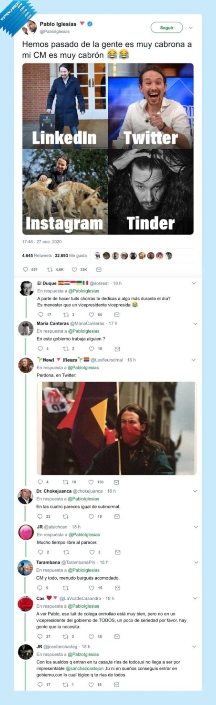 dollypartonchallenge,pablo iglesias,seriedad