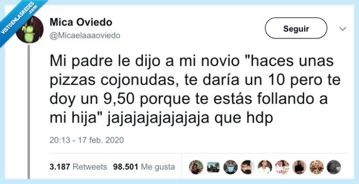 pizzas,novio,yerno,hija