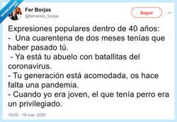 Enlace a Expresiones populares dentro de 40 años, por @fernando_borjas