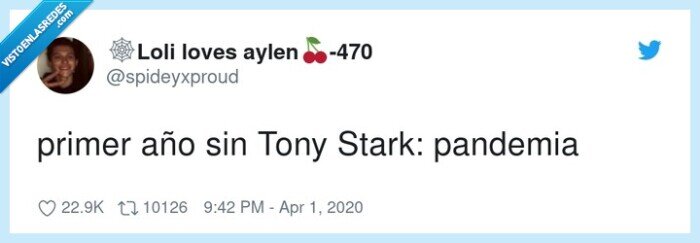 pandemia,primer,Stark,año,Tony stark