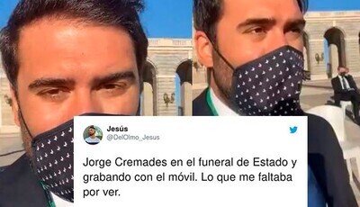 631607 - Indignación e incredulidad con Jorge Cremades: le invitan al funeral de estado por las víctimas del coronavirus y se pone a grabar stories