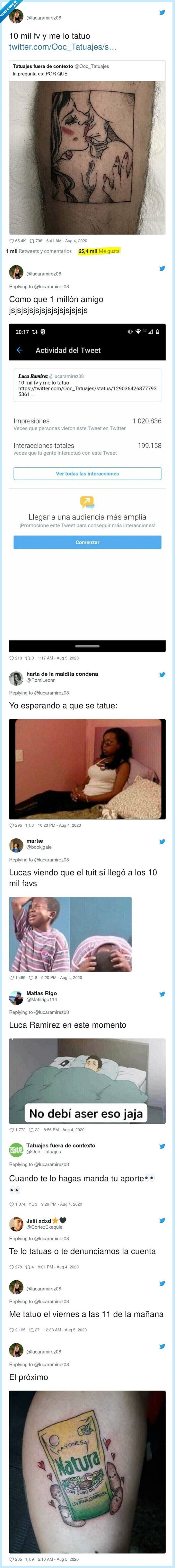 tatuaje,likes,twitter,apuesta