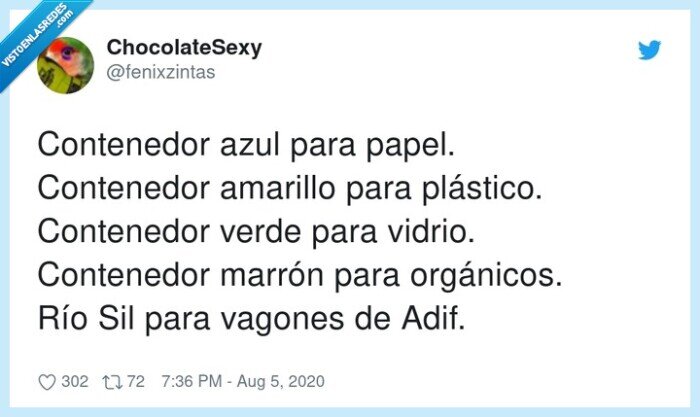 contenedor,orgánicos,plástico,amarillo,vagones,marrón.adif,Sil