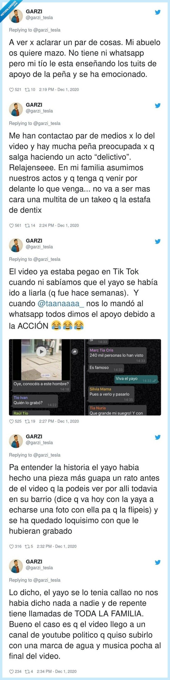 760484 - La venganza de un abuelo contra la empresa que le ha estafado miles de euros a su mujer con alzheimer se convierte en el vídeo y la historia de la semana, por @garzi_tesla