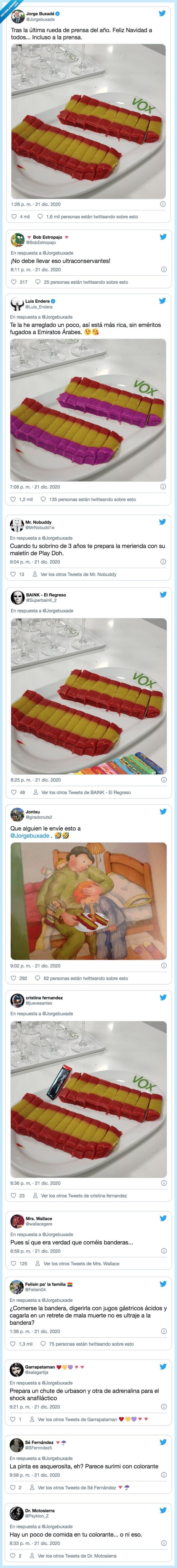 turrón,vox,españa,bandera