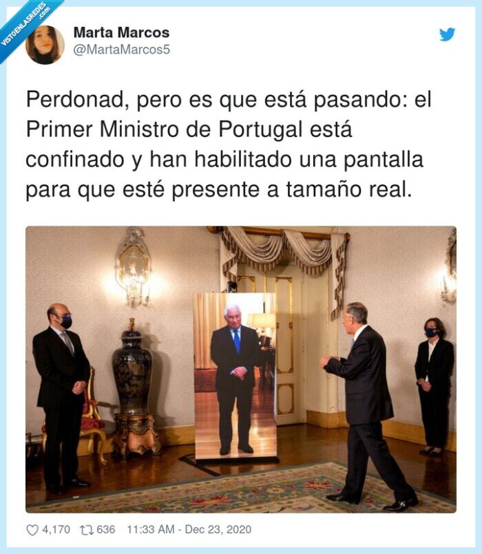 confinado,pantalla,ministro,portugal