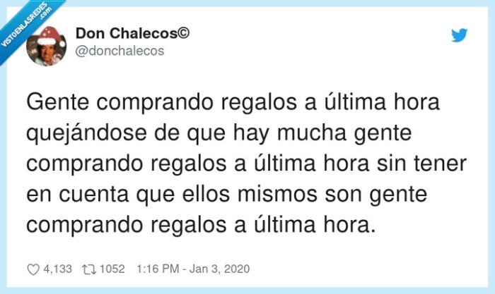 quejándose,comprando,regalos,última hora