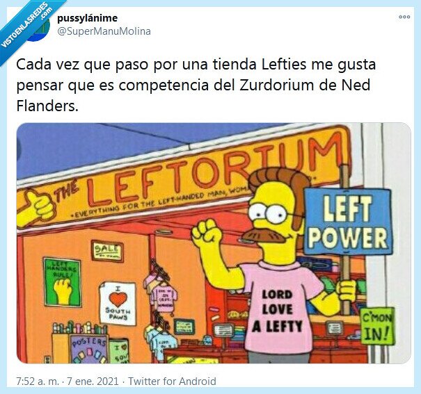 lefties,zurdorium,flanders,ned,competencia