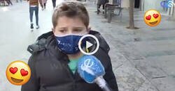 Enlace a Entrevistan a este niño para saber cómo va a celebrar San Valentín y ya tenemos nuevo ídolo, joder qué grande, por @Raulmp25_