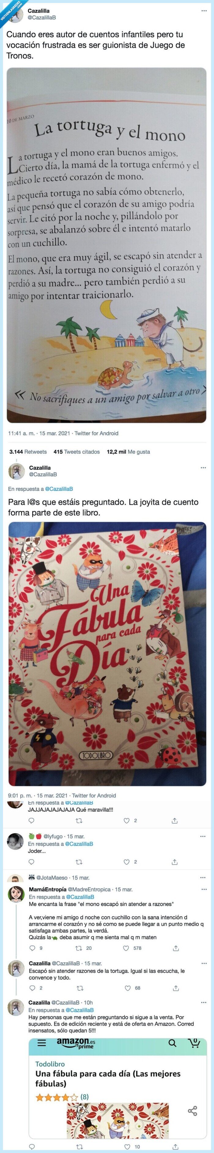 infantiles,vocación,frustrada,guionista,cuentos,cuando