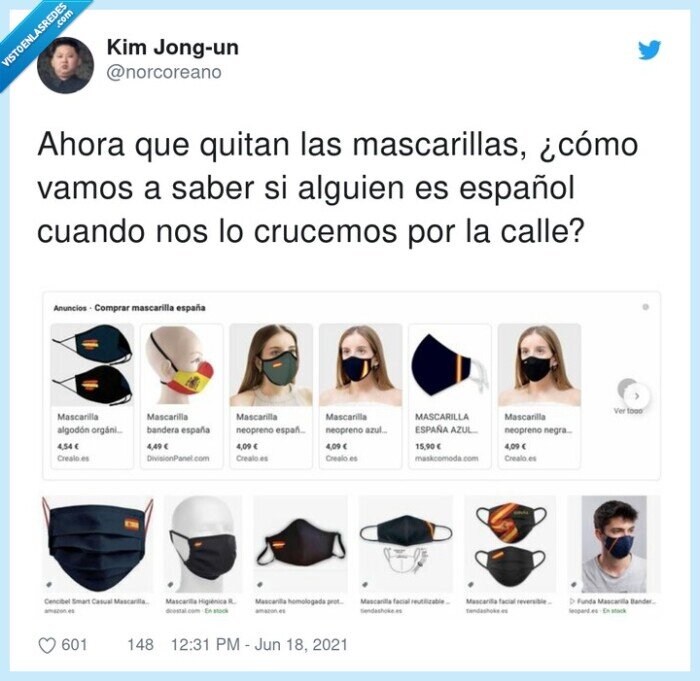 mascarillas,español,banderita,españa